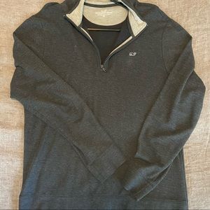 Vineyard Vines | Grey Quarter Zip | M